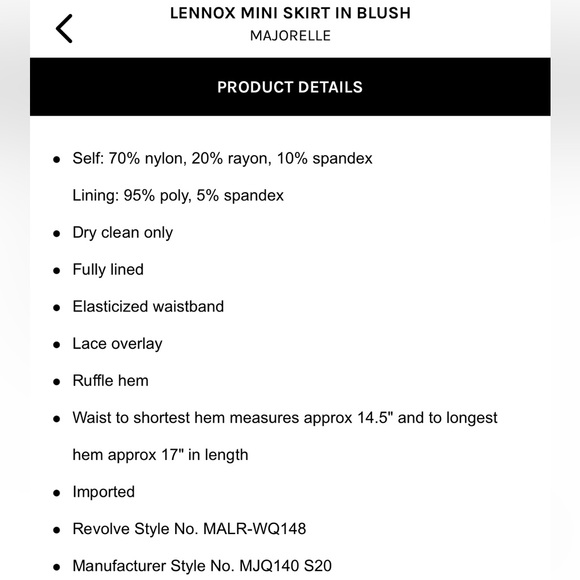 Lennox Mini Skirt in Blush - Picture 9 of 13